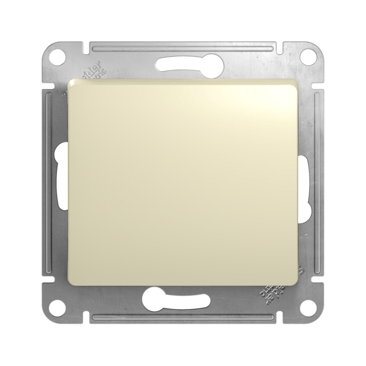 Переключатель "glossa" 1 кл. (механизм) 10а, бежевый (1/20/160) "schneider"