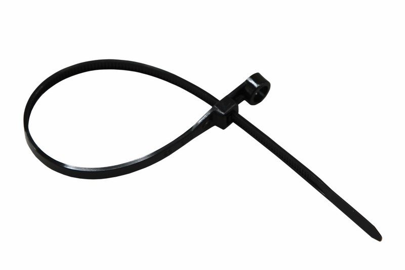 Хомуты нейлон под винт 4,3 х 200 мм (набор 100 шт.), черные (1/10/100) "rexant" 07-0205