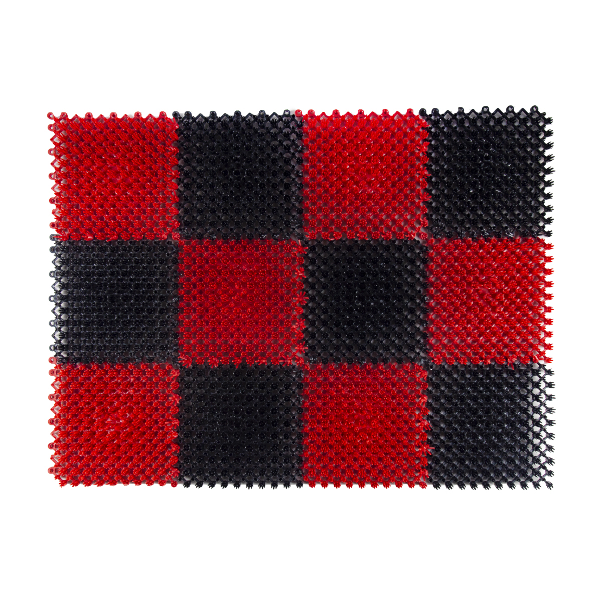 Коврик травка 42*56 см (черно-красный) (1/10) "vortex" 23006