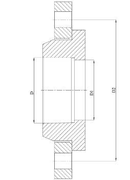 Комплект бурт-муфта и фланец 63 мм ПП (PP-R100) серый HEISSKRAFT