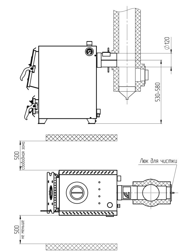 Котел твердотопливный ZOTA Box 10 кВт