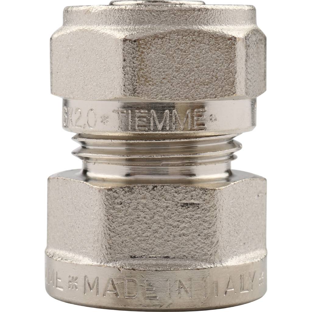 Обжимная муфта ВР 16 х 1/2" TIEMME для металлопластиковых труб