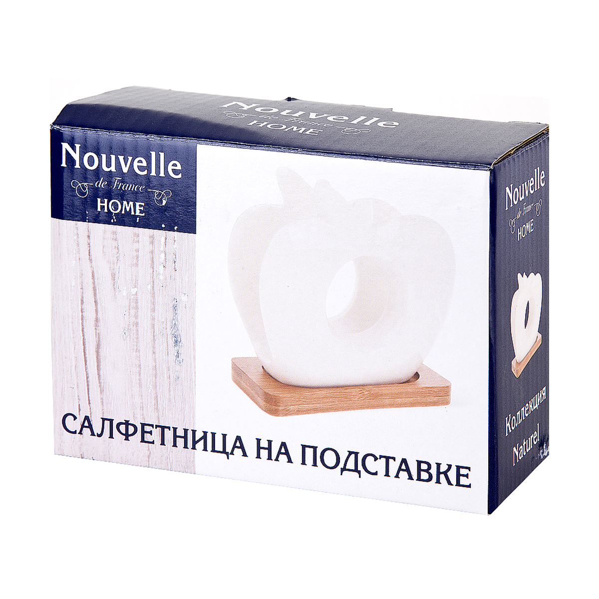 Салфетница на подставке "naturel" 11,5*6*11 см (1/36)  "nouvelle home" 2631081