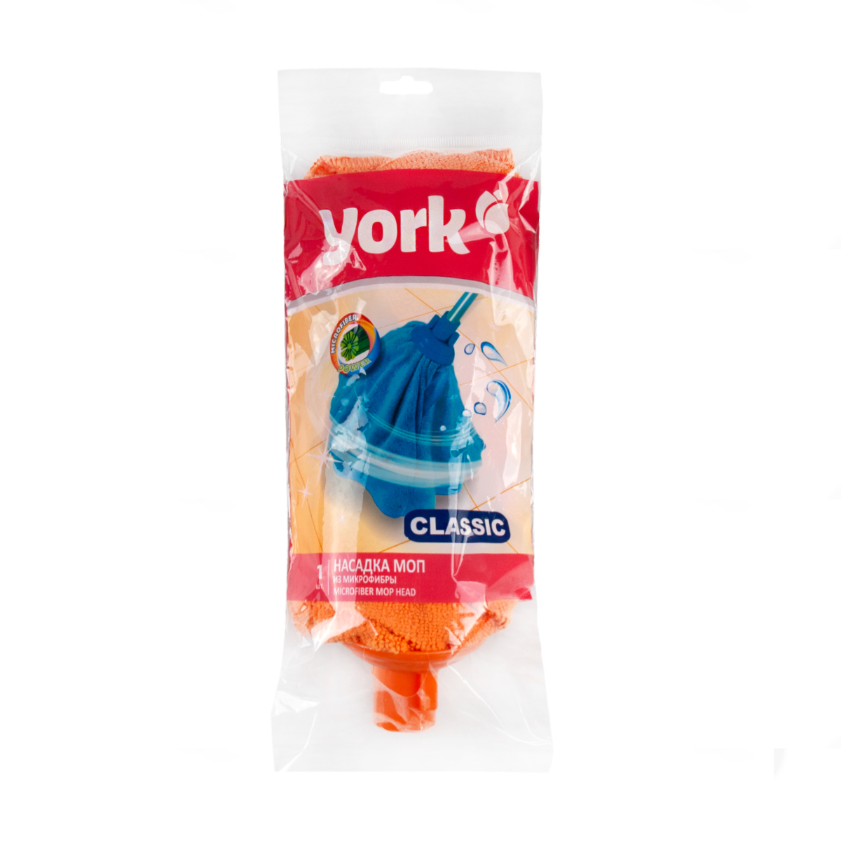 Насадка к швабре "классик" микрофибра (1/24) "york"