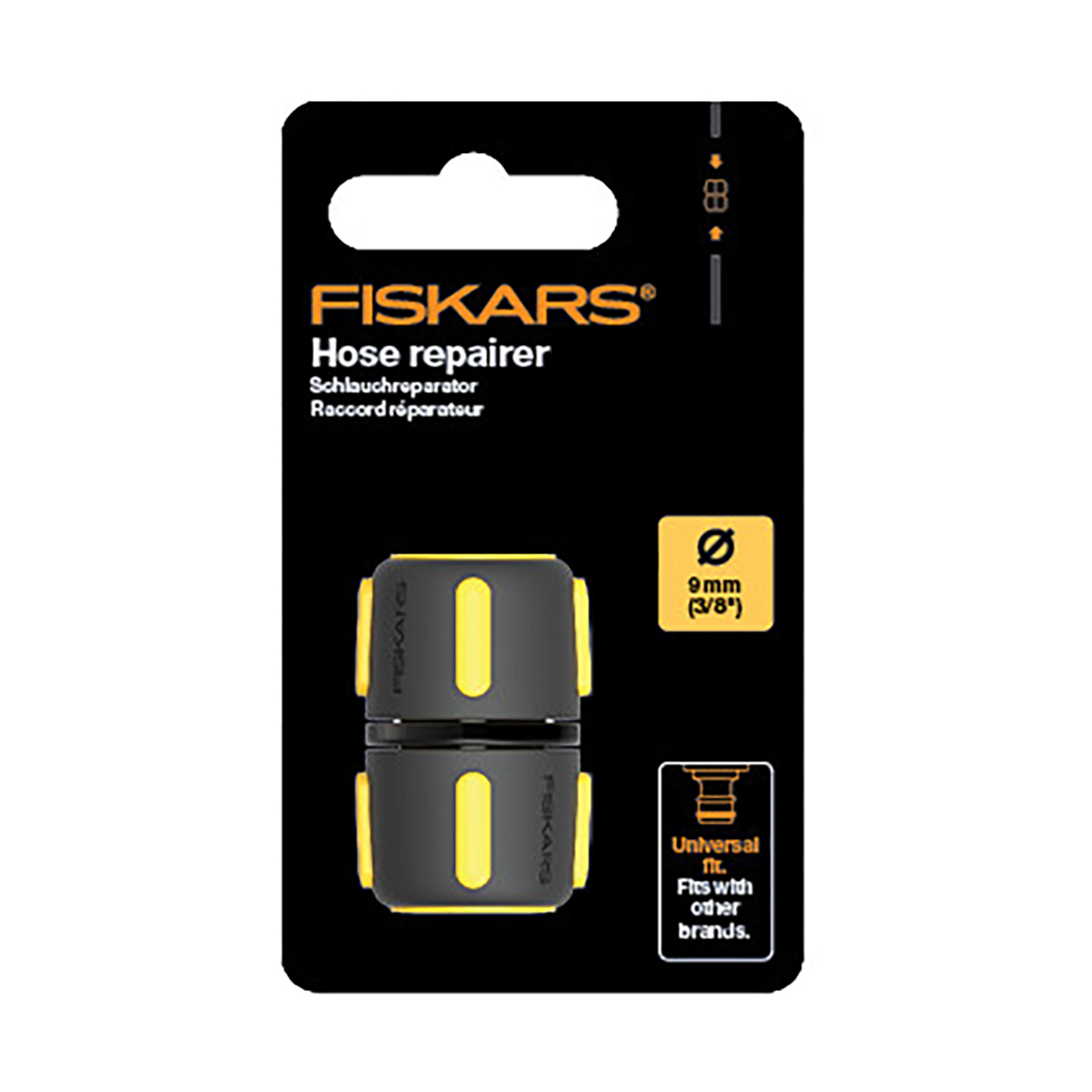 Муфта ремонтная для шланга 3/8" (1/12) "fiskars" 1027063