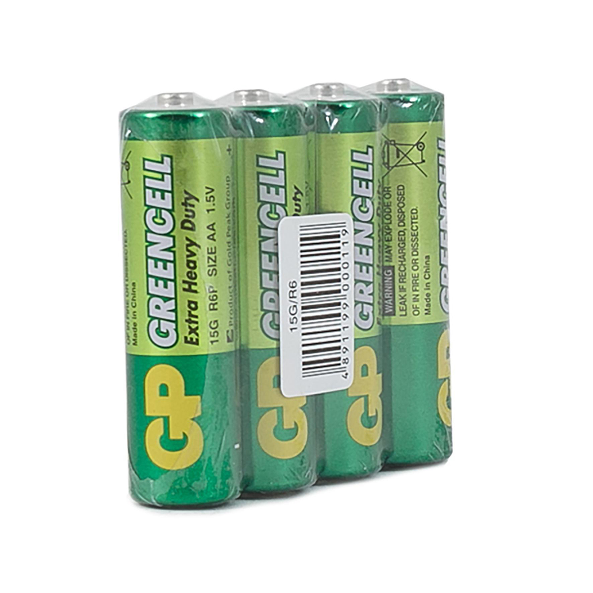 Батарейка gp greencell 15g-os4  тип аа (4 шт. в слюде) (10/250)