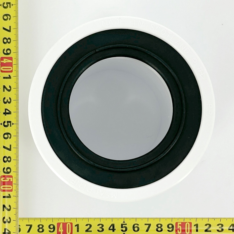 Манжета McALPINE резиновая переходная L=95 мм, вход 90-110 мм, выход в 110 мм трубу, белая