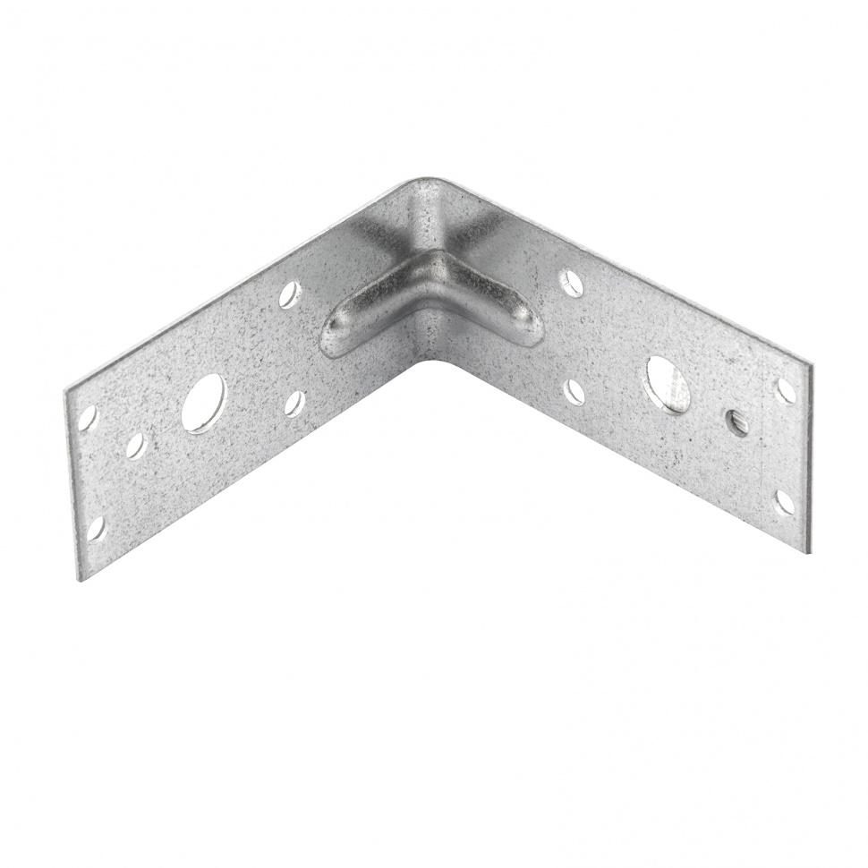 Крепежный уголок усиленный 2 мм, KUU 90 x 90 x 40 мм Сибртех (46411)