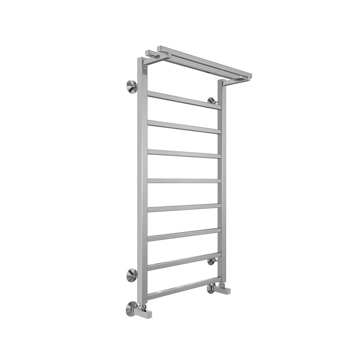 Полотенцесушитель водяной "контур" п9 500*1000 с перекладиной (хром) "terminus"