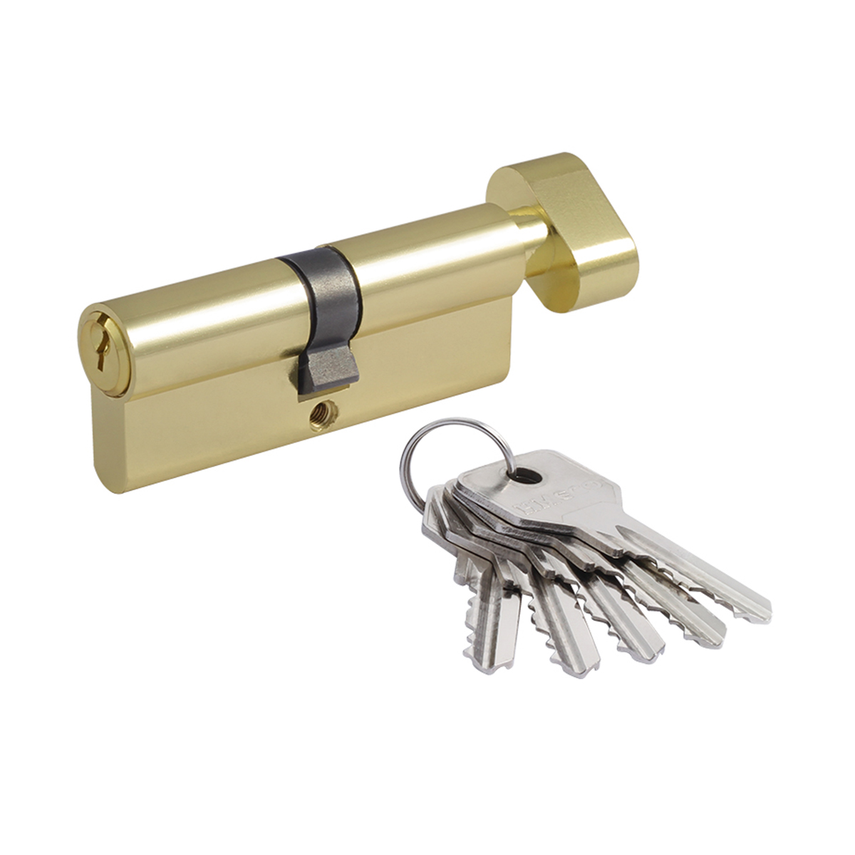 Цилиндров. механизм есо-std z лв-80 (40-40) (ключ/вертушка) золото (1/10/80) "нора-м"