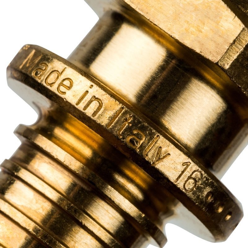 Муфта НР 16 x 1/2" аксиальная для труб PE-X STOUT