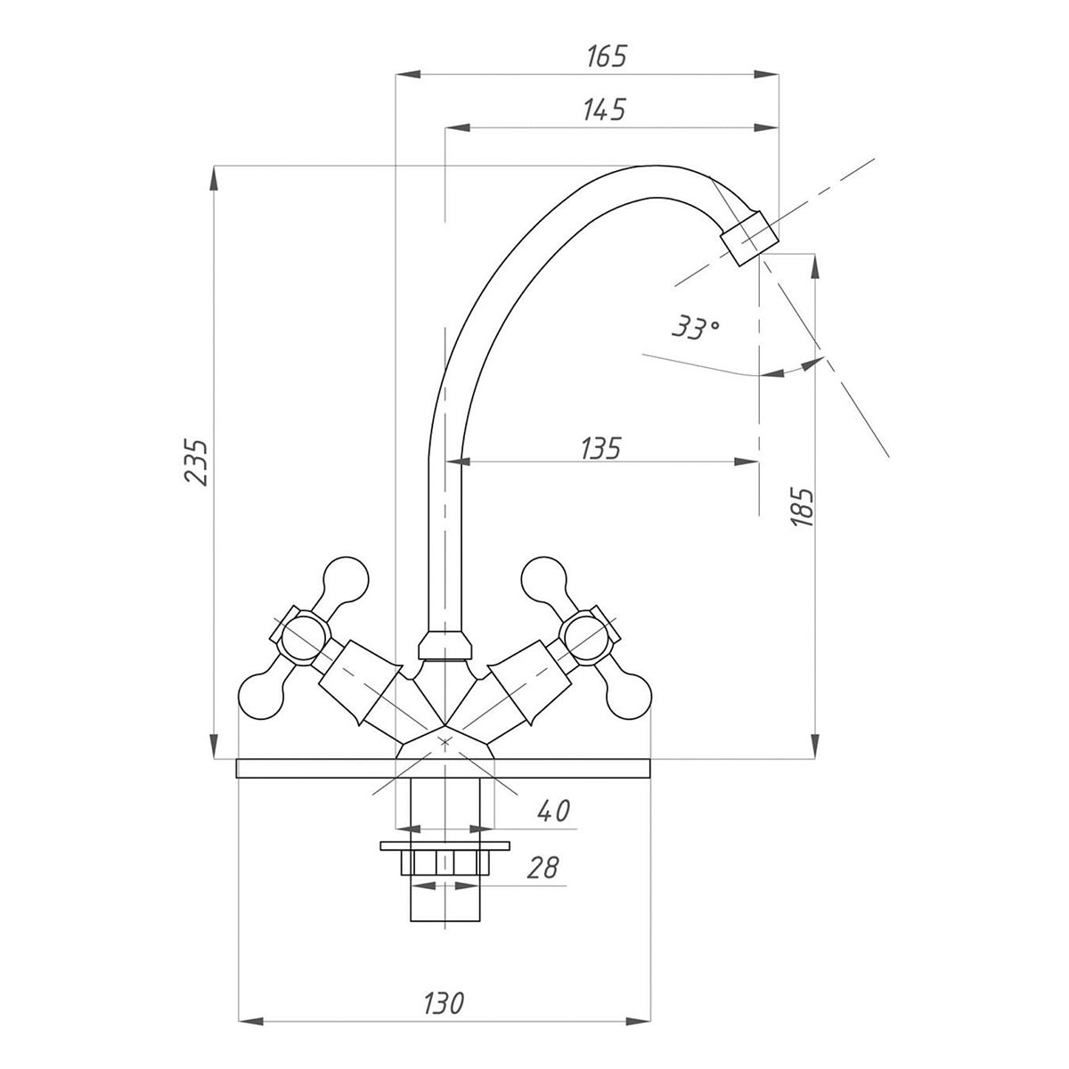 Смеситель для кухни fzs-211-06 (2/20) "fauzt"