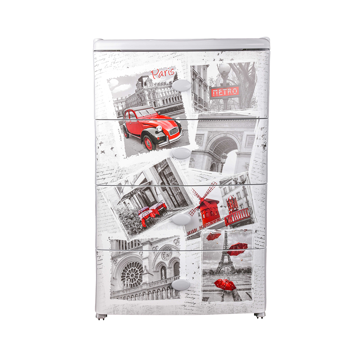 Комод широкий "ретро"  4-х секционный (1) "альтернатива" м7112