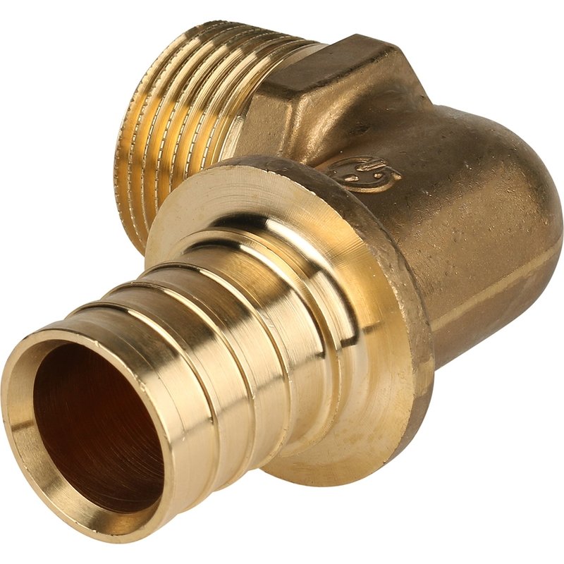 Угол переходной 20 x 3/4" НР аксиальный для труб PE-X STOUT