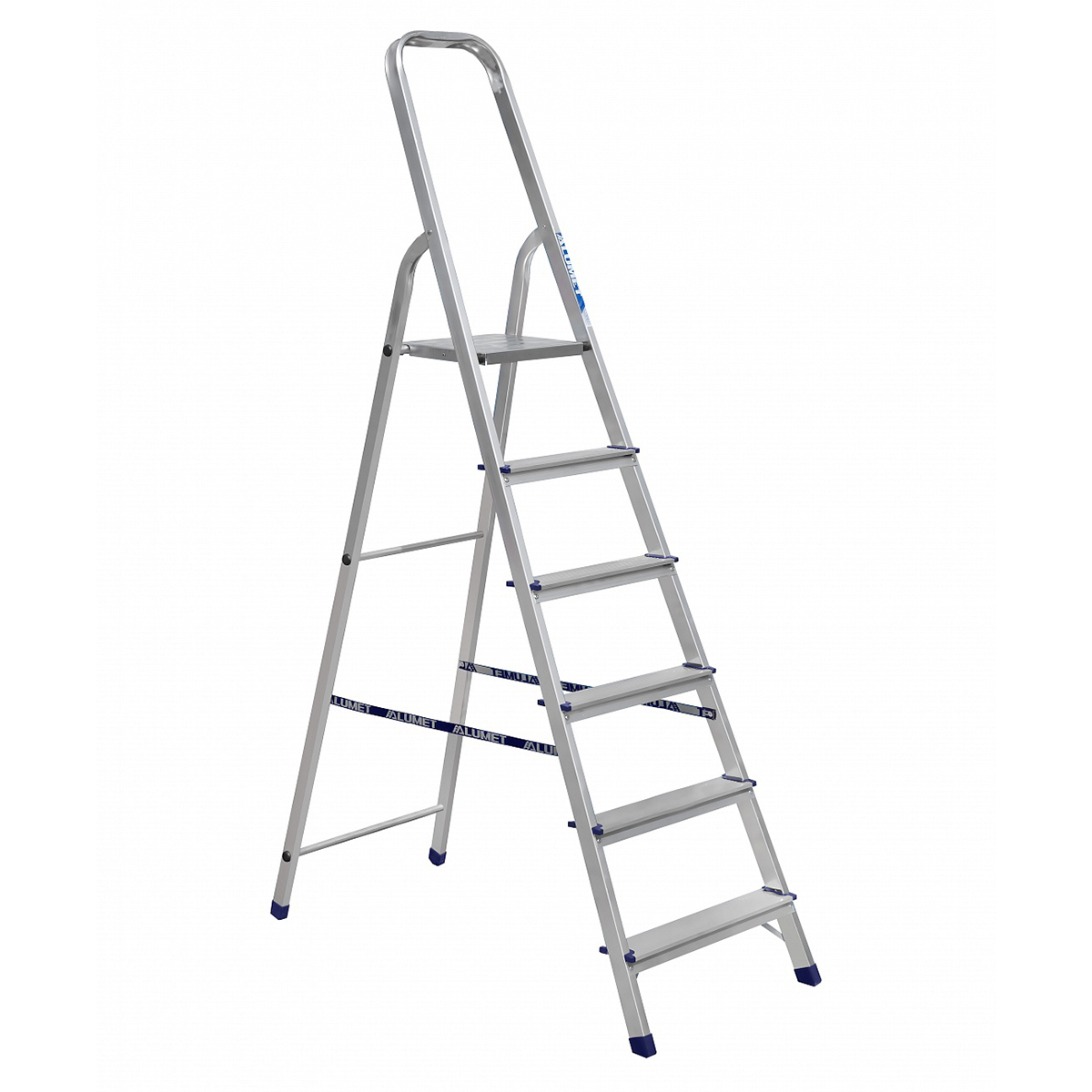 Стремянка  алюминиевая  6 ступеней (1) "алюмет"