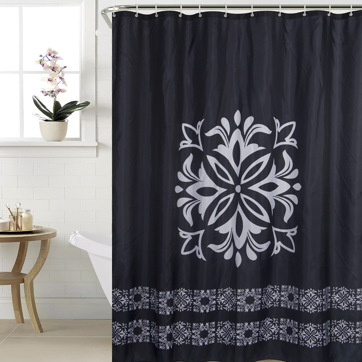 Штора для ванной 180*200 см (полиэстер) "nativo" (1/20) "swensa" swc-90-89