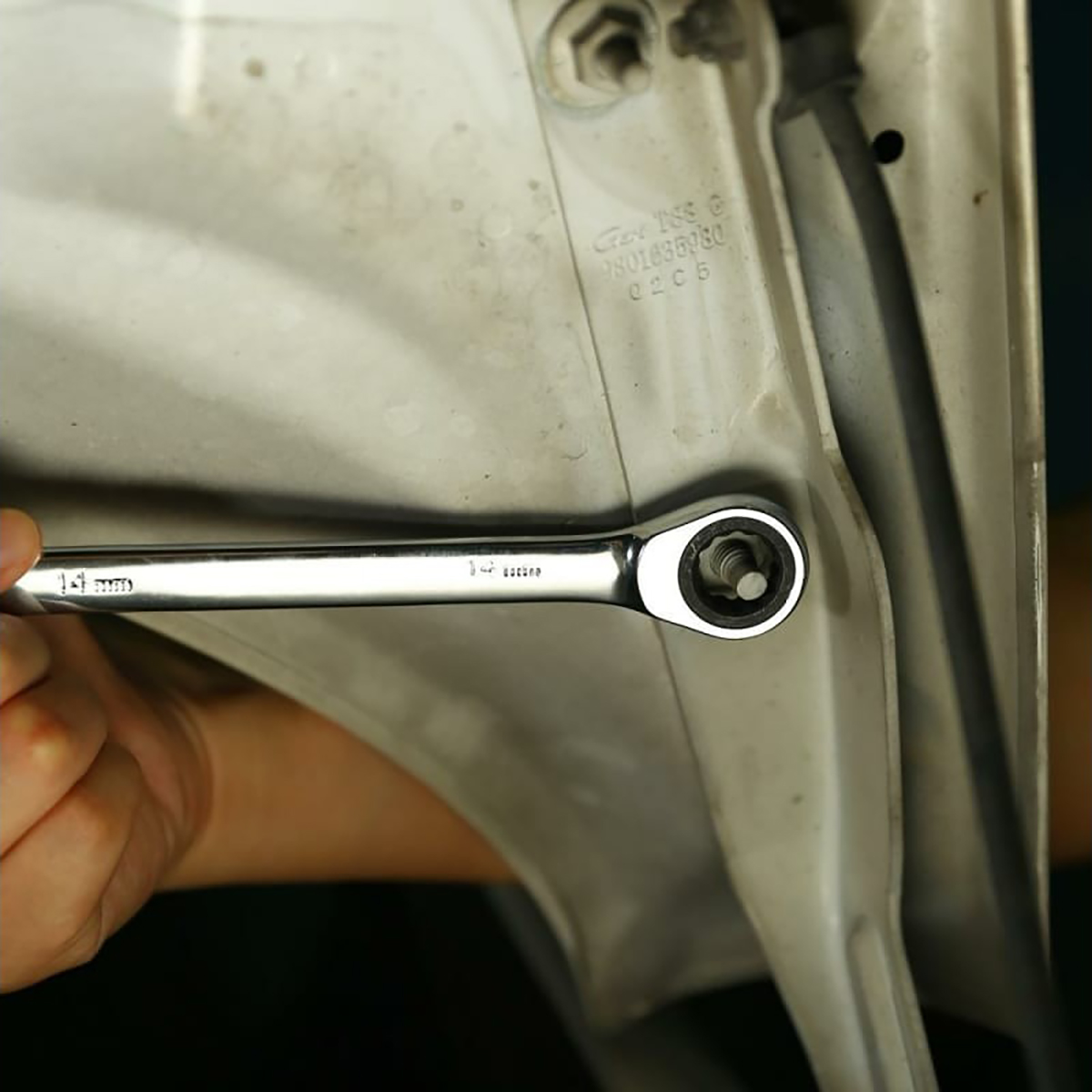 Ключи комбинированные трещоточные dkht14 набор 14 шт. (1) "deko" 065-0989