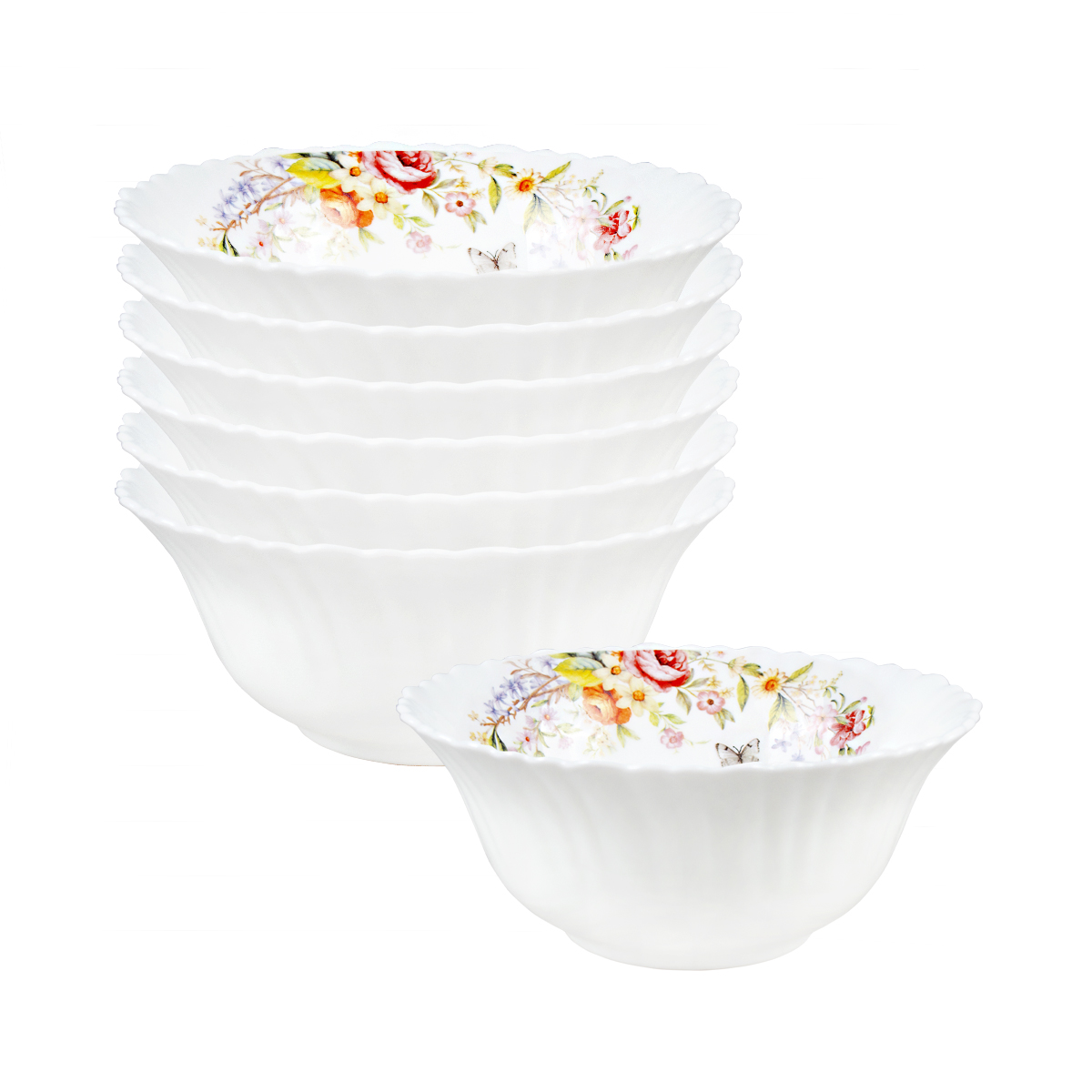 Салатник "opal" charme 12,6 см, опаловое стекло (6/72) h06254