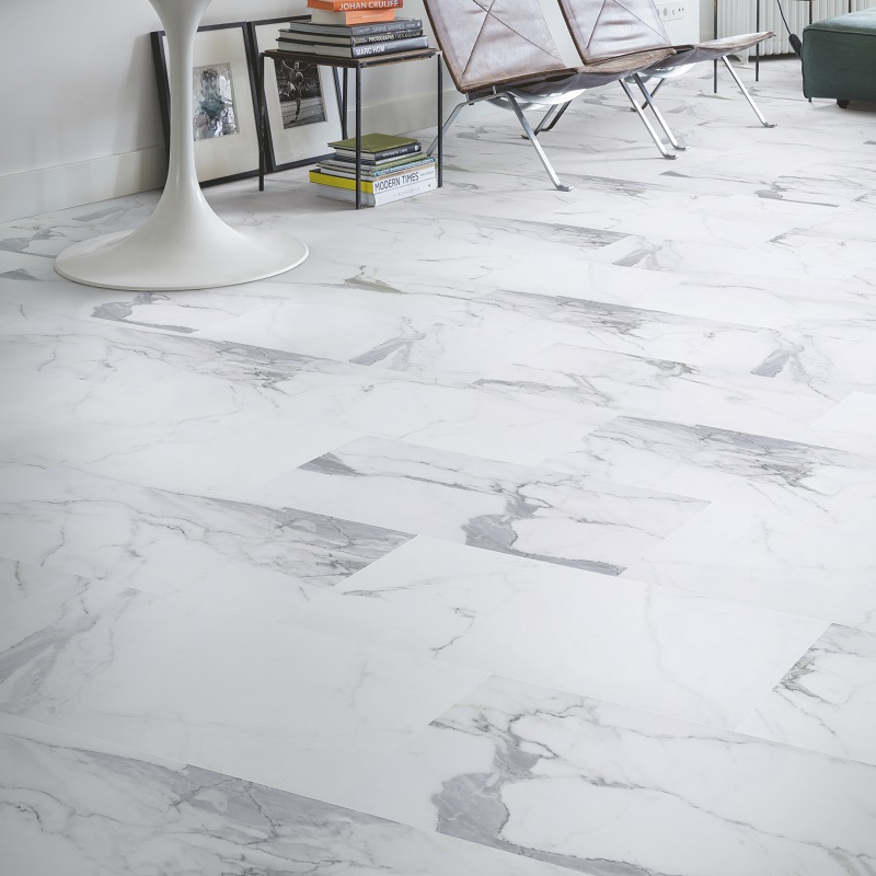 SPC Ламинат Quick-Step Volcano VSPC 20250 Мрамор белый