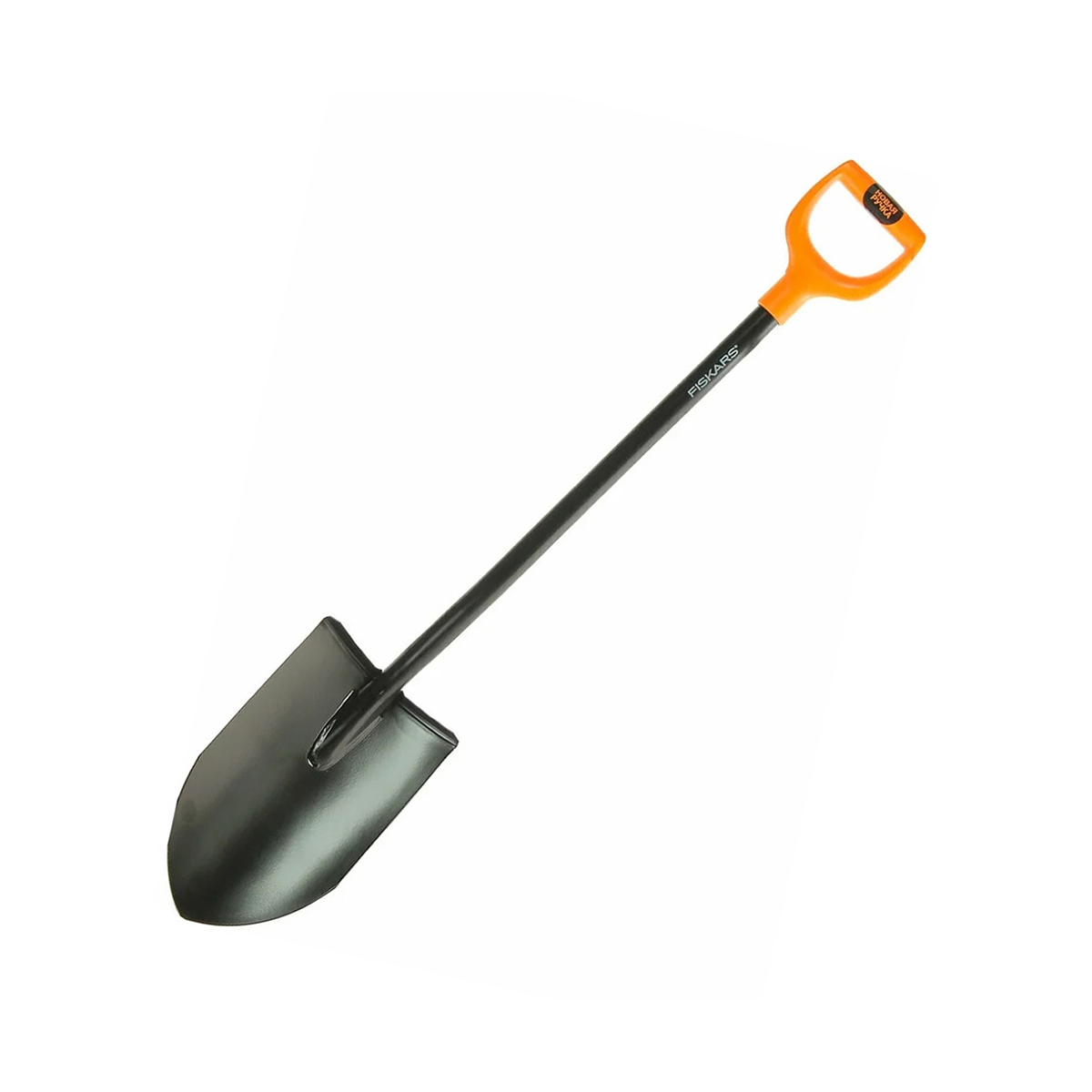 Лопата штыковая "solid" с черенком и ручкой (1/4) "fiskars" 1026684