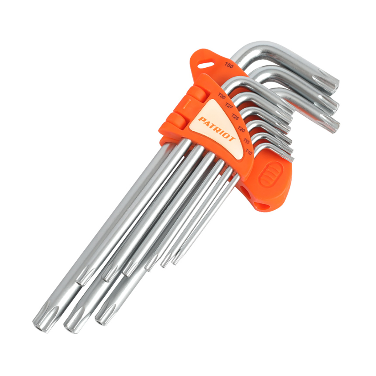 Ключи шестигранные "torx" skт-9l набор 9 шт., т10 - т50 (1/10) "patriot" 350002007