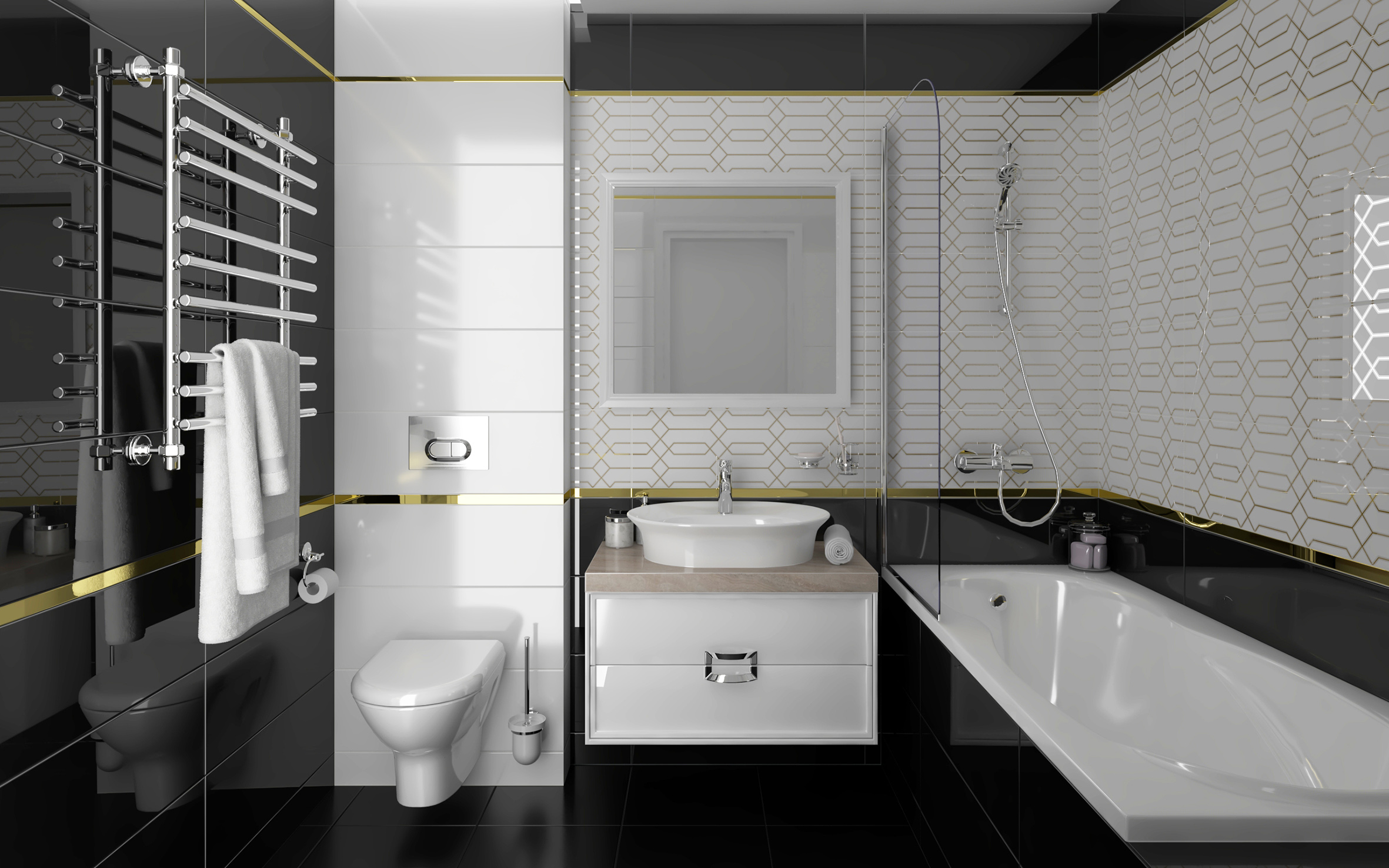 Simple чёрный 25x75