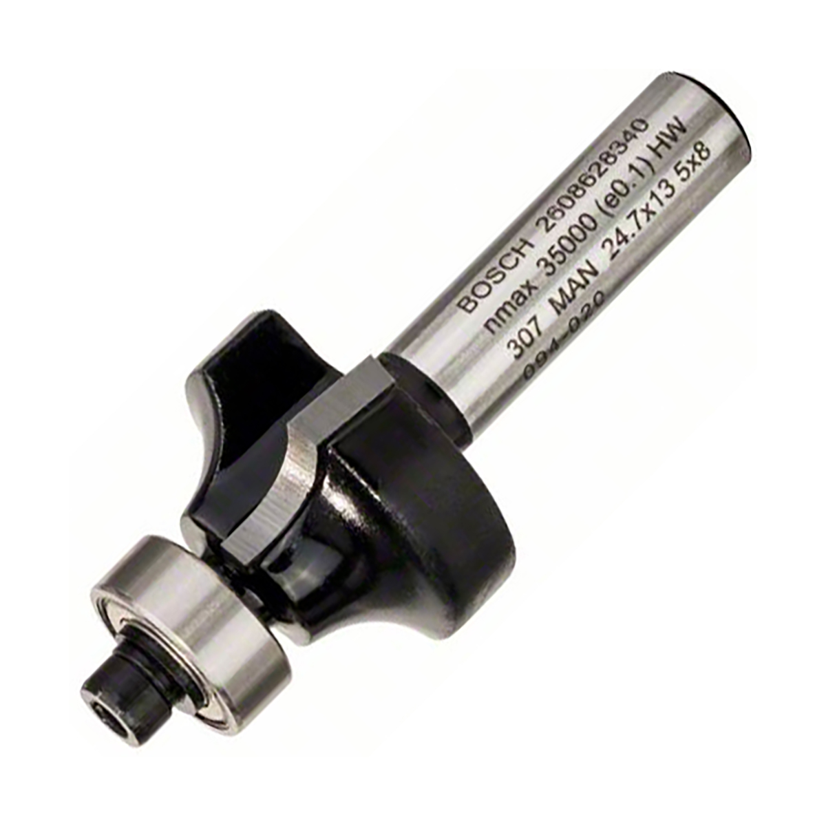 Фреза кромочная калевочная "standard for wood" r  6 мм, хвостовик 8 мм (1) "bosch" 2608628340