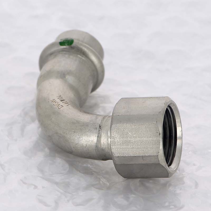 Угол пресс-В 15x1/2' нержавеющая сталь Sanpress Inox VIEGA