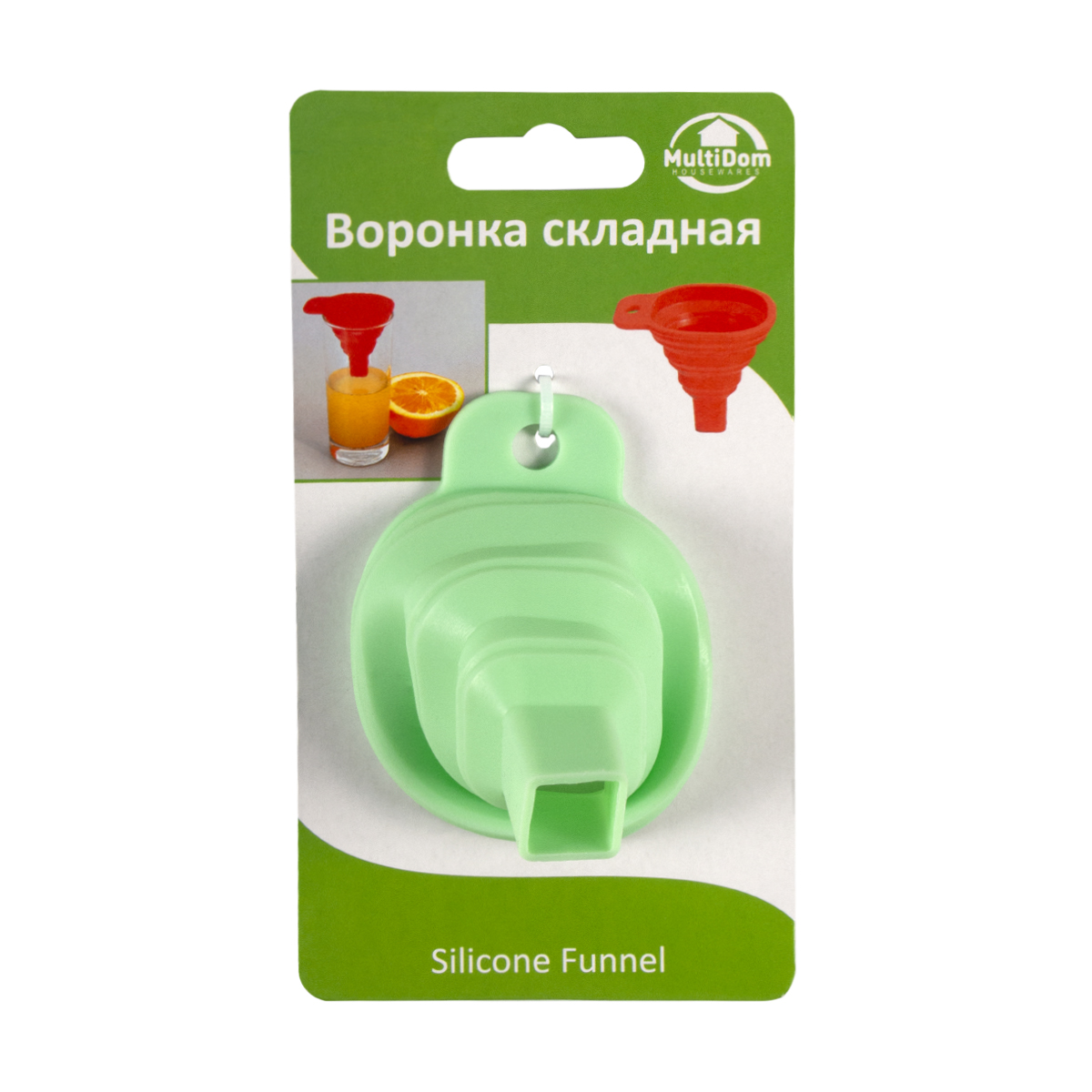 Воронка складная силикон. (12/240) "мультидом" vl80-217