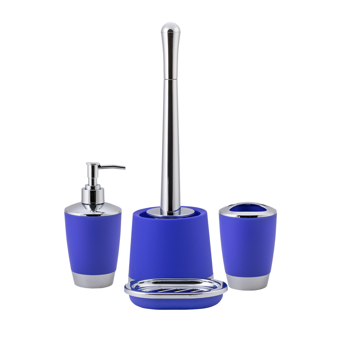 Дозатор для жидкого мыла "альма" пласт. (синий) (1/12) "swensa" swp-2100bl-01