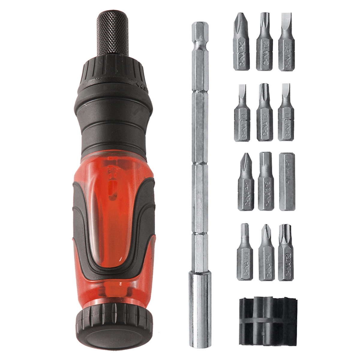 Отвертка универс. телескоп. реверс.+ 12 бит (1/12/72) "кедр"  052-1098