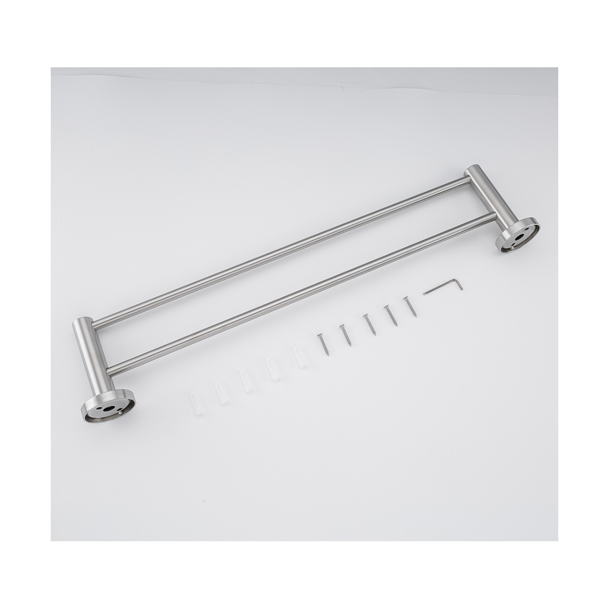 Полотенцедержатель двойной f30109 (нерж.сталь), сатин (1/10/20) "frap"