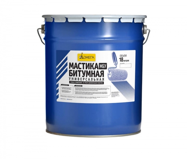 Битумная мастика универсальная МБУ 15 кг (18 л)