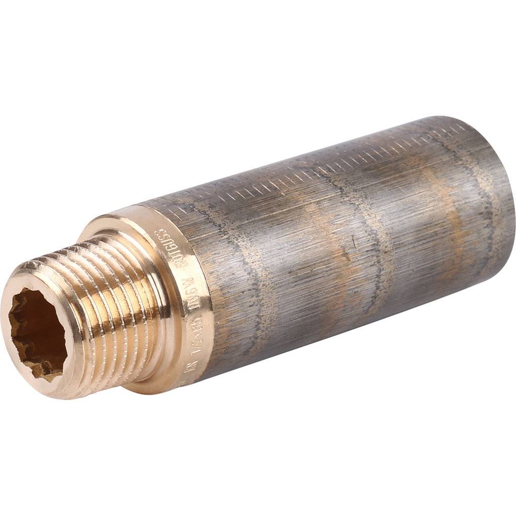 Удлинитель резьбовой 1/2" x 65 мм ВН бронза VIEGA (357221)