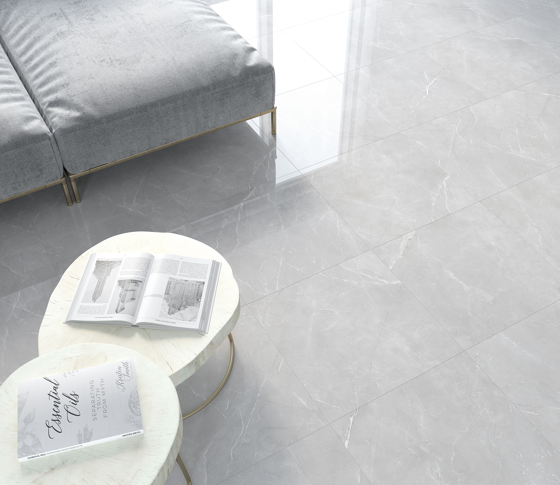 Vitrum grigio керамогранит серый полированный 60x120