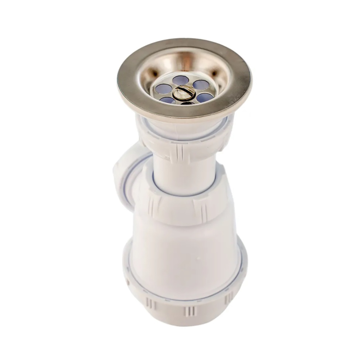 Сифон с нержав. выпуском 1 1/4" х 32 мм (1/70) "wirquin"