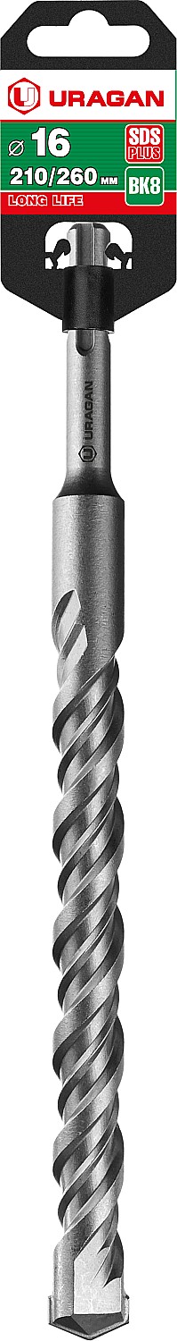 URAGAN 16 х 260 мм, SDS-plus бур (29311-260-16)