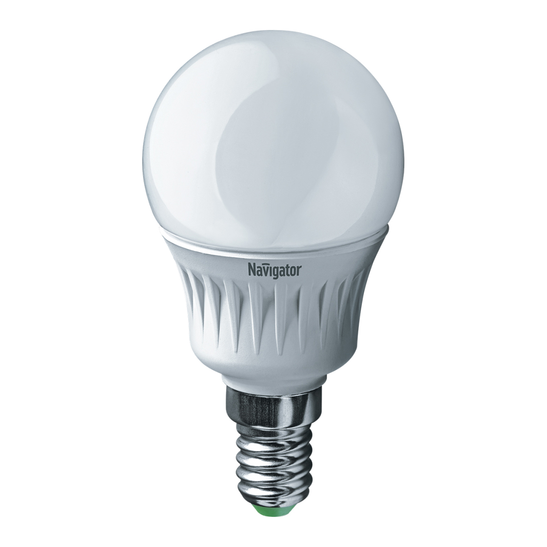Лампа светодиодная (led)  g45  шар  07w 2700 к  e27, матов., тепл. свет (10/100)  "navigator" 94 467