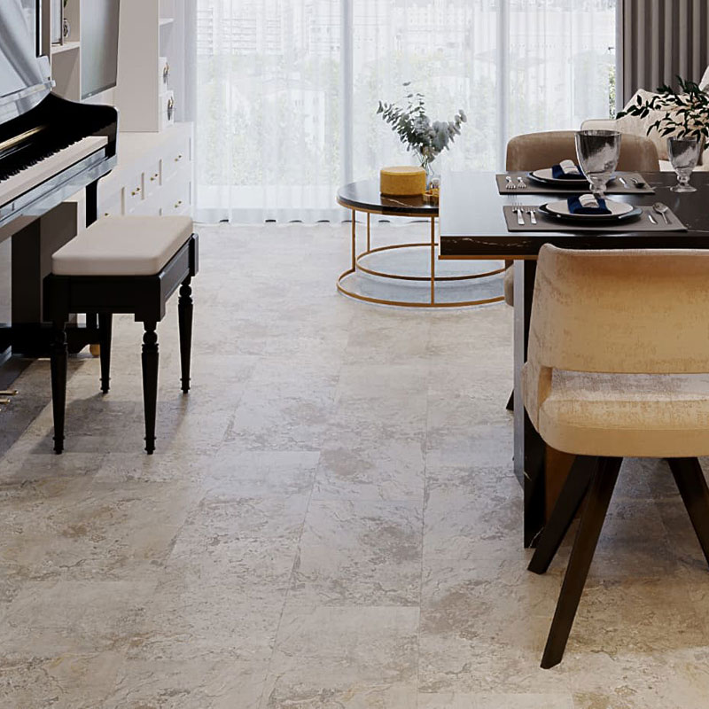 SPC Ламинат Stone Floor HP SPC 234-1 Травертин Бежевый