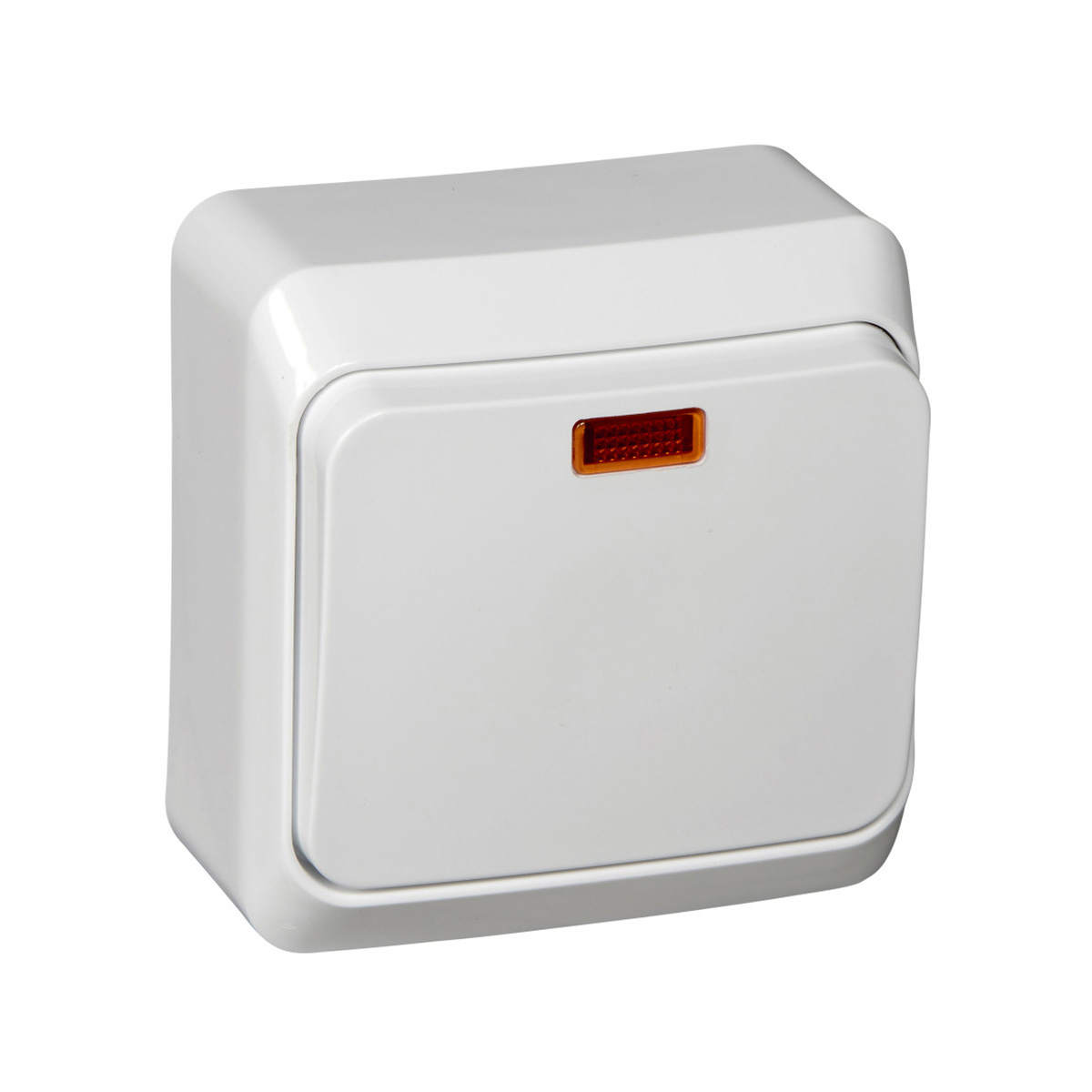 Выключатель открыт. уст. "этюд" 1 кл. с индикатором 10а, белый (1/25/200) "schneider"