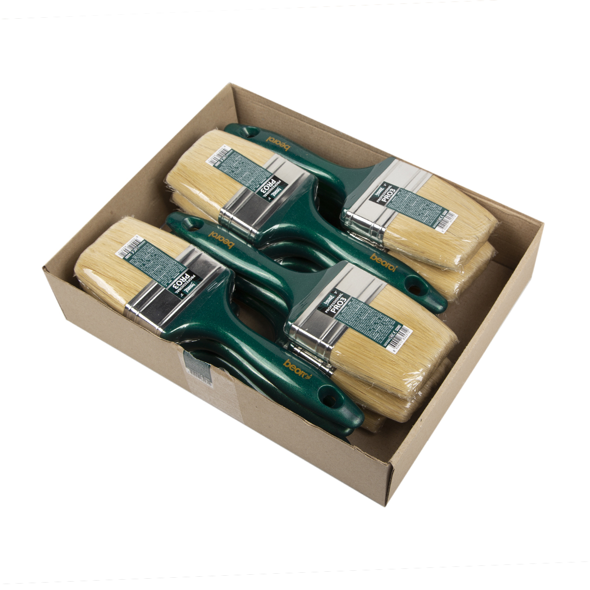 Кисть плоская "professional"  №3  (12/192)  "beorol"