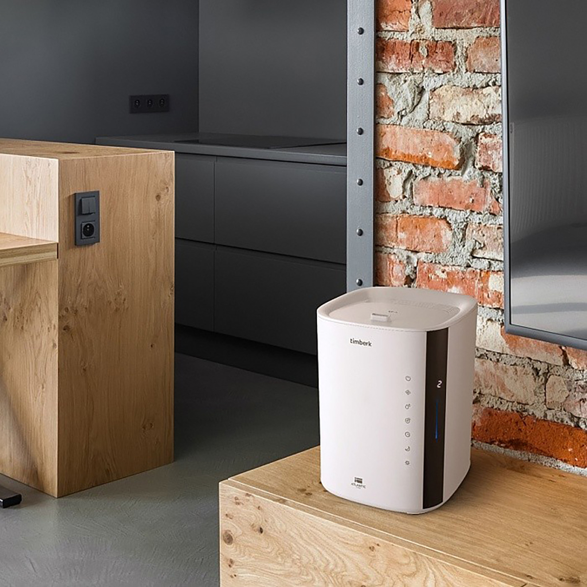 Увлажнитель воздуха "atlantic" t-hu3.5-a14e-w  3,5 л, распыление 350 мл/час (1/4) "timberk"