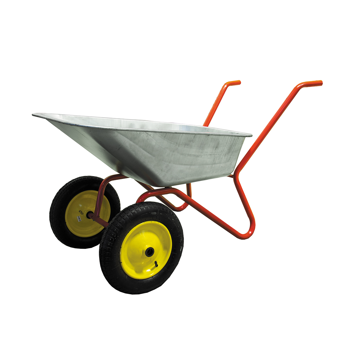 Тачка садовая оцинков.  80 л,  2 колеса с подшипником (3.25-8/25)