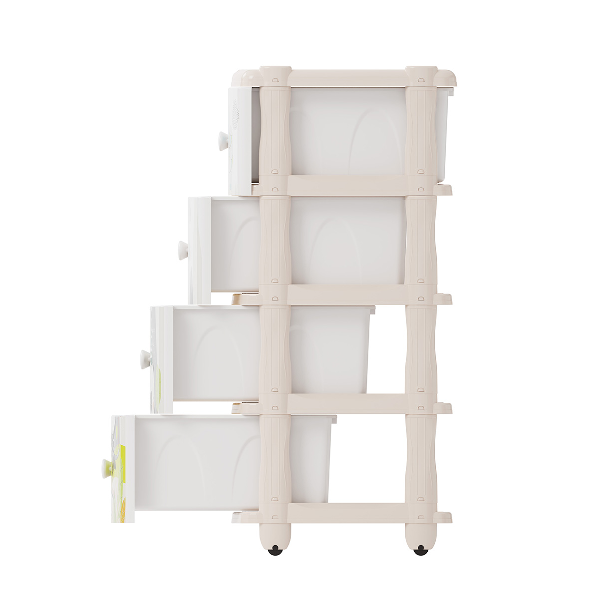 Комод широкий "мульти-пульти"  4-х секционный (1) "альтернатива" м2265