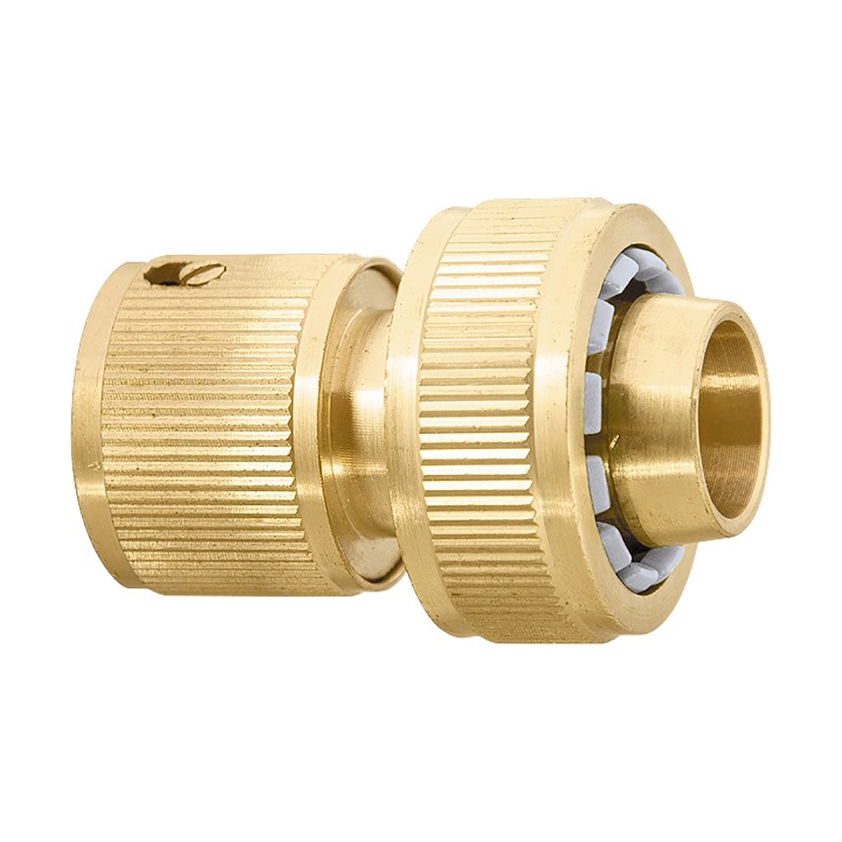 Соединитель для шлангов 3/4" латунный, быстросъемный (1/100) "palisad" 66260