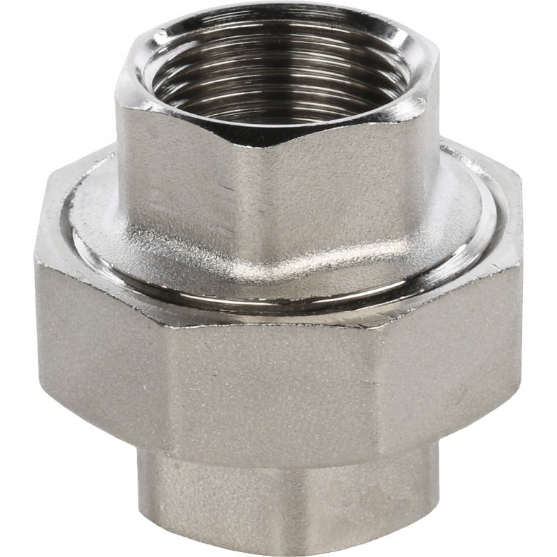 Американка ВР 3/4" никель STOUT уплотнение конус