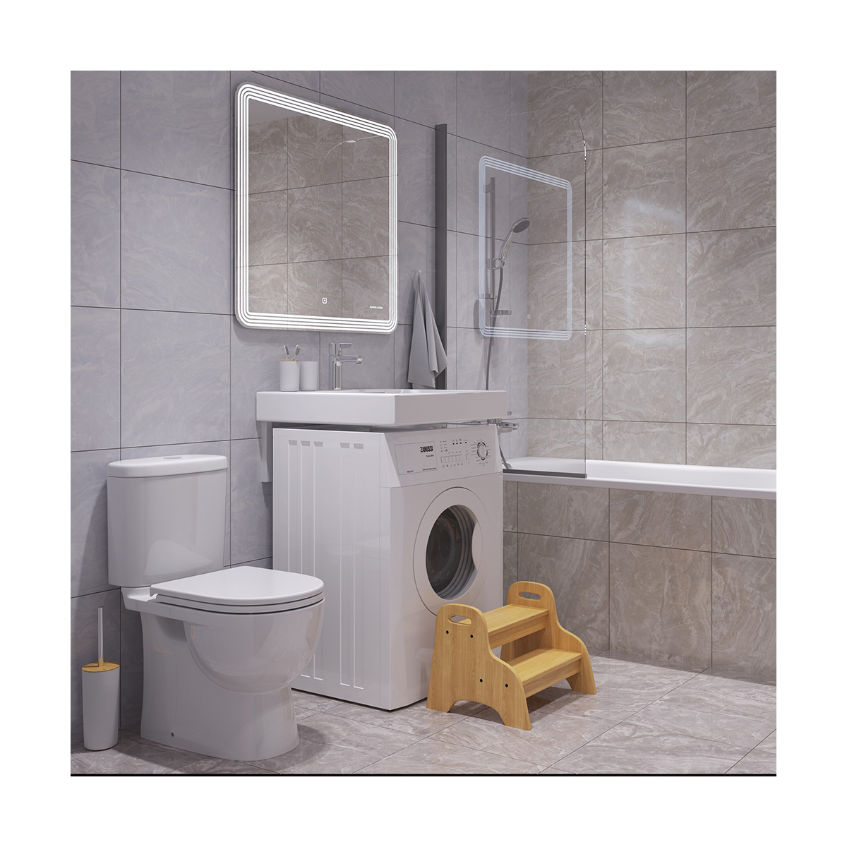 Унитаз напольный "art" белый "sanita luxe"  wc.cc/art/2-dm/wht.g/s1