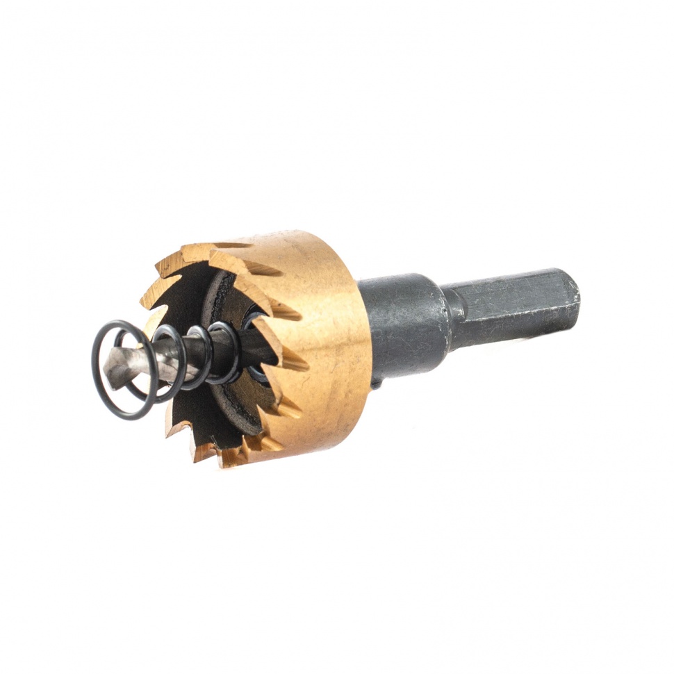 Коронка по металлу HSS, 25 мм, нитридтитановое покрытие Denzel (724104)