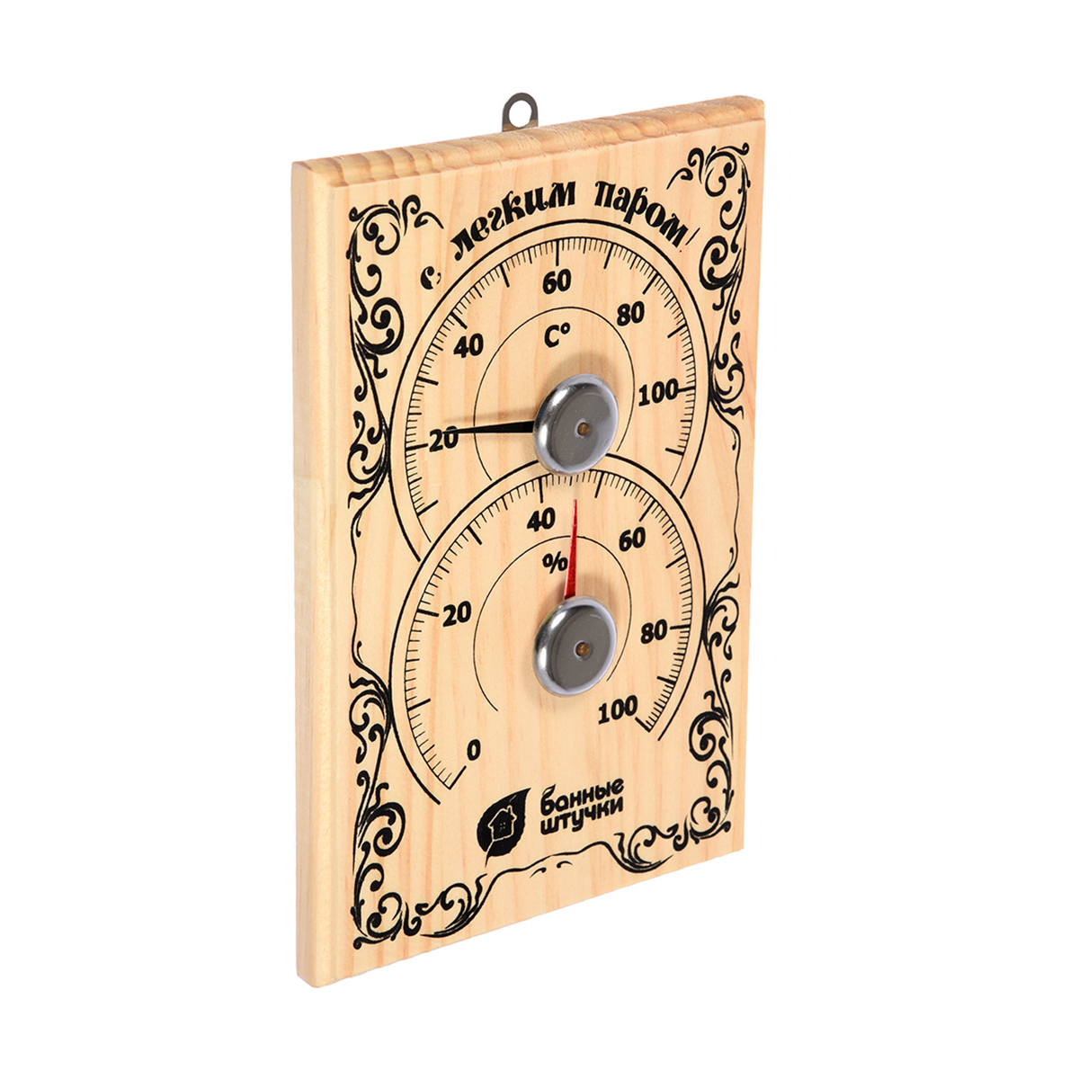 Термометр с гигрометром для бани "с легким паром" (1/5) "банные штучки" 18010