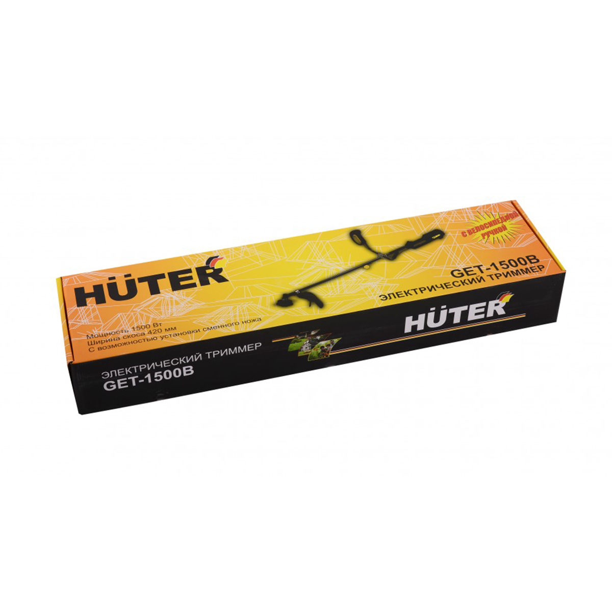 Триммер электрич. get-1500b 1500 вт (1) "huter"